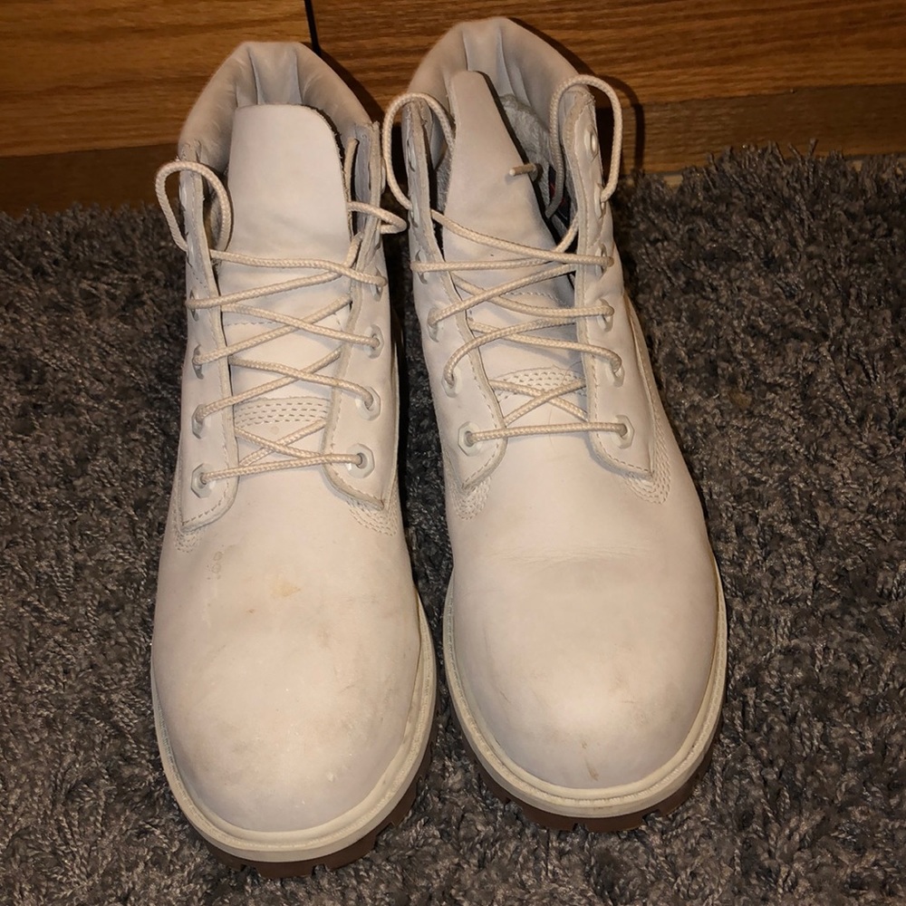 White Timberland Boots